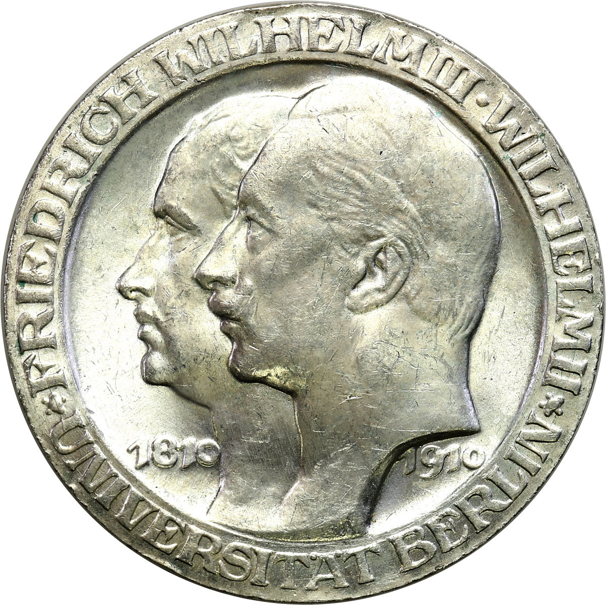 Niemcy, Prusy. 3 marki 1910 A, Uniwersytet Berlin